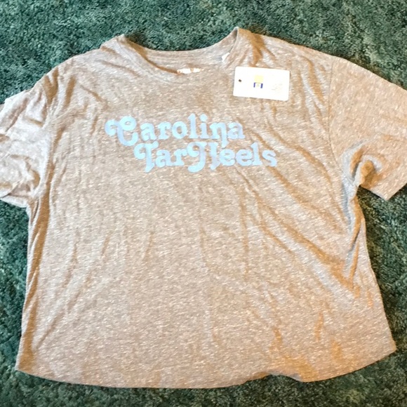 Pink Carolina infant & toddler tee shirt with a big interlock NC